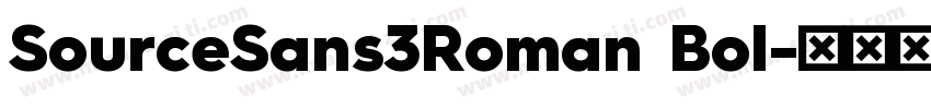 SourceSans3Roman Bol字体转换